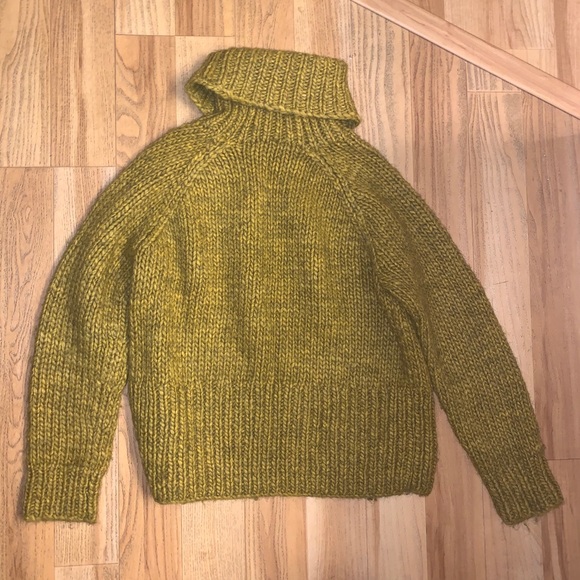Madewell Women's Gold Turtleneck Sweater Size S - Picture 3 of 4